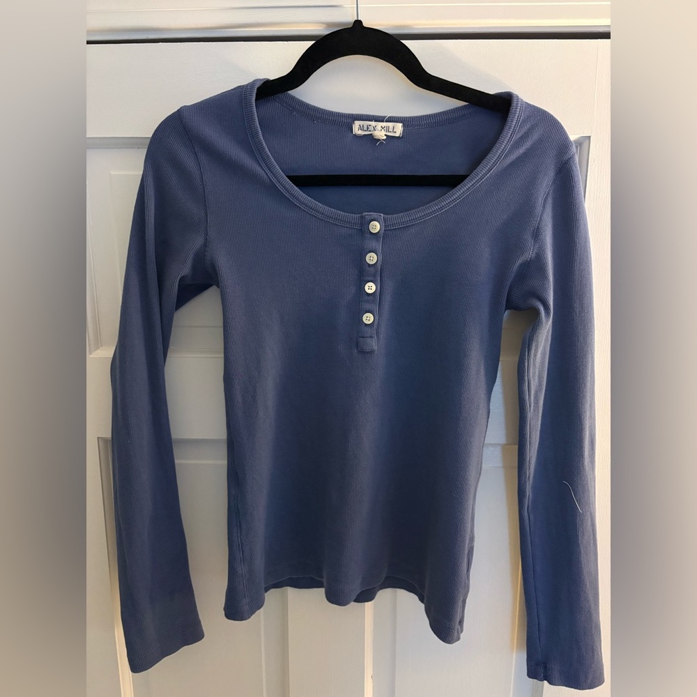 Alex Mill Blue Henley S